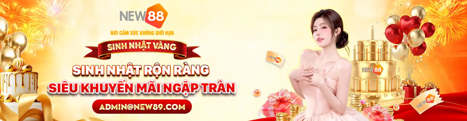 sinh nhật rộn ràng New88